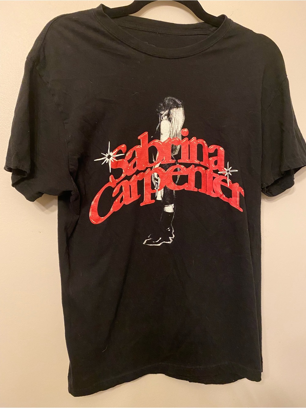 Sabrina Carpenter Black Short Sleeve Graphic Tee